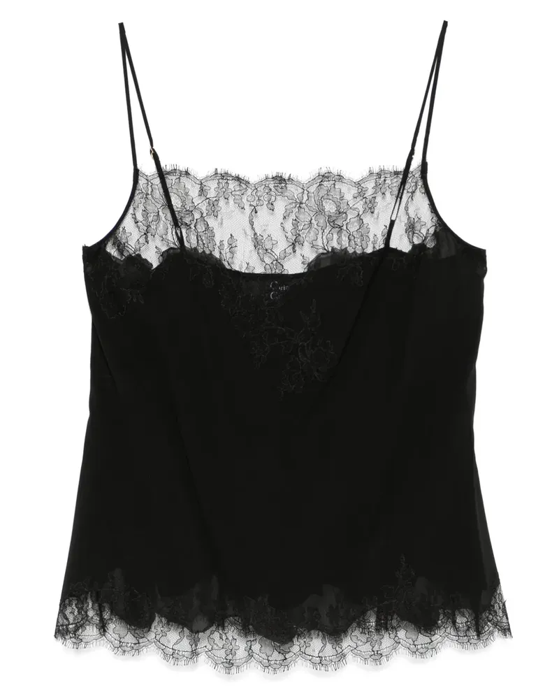 Carine Gilson Camisole-Top aus Caudry-Spitze - Schwarz Schwarz