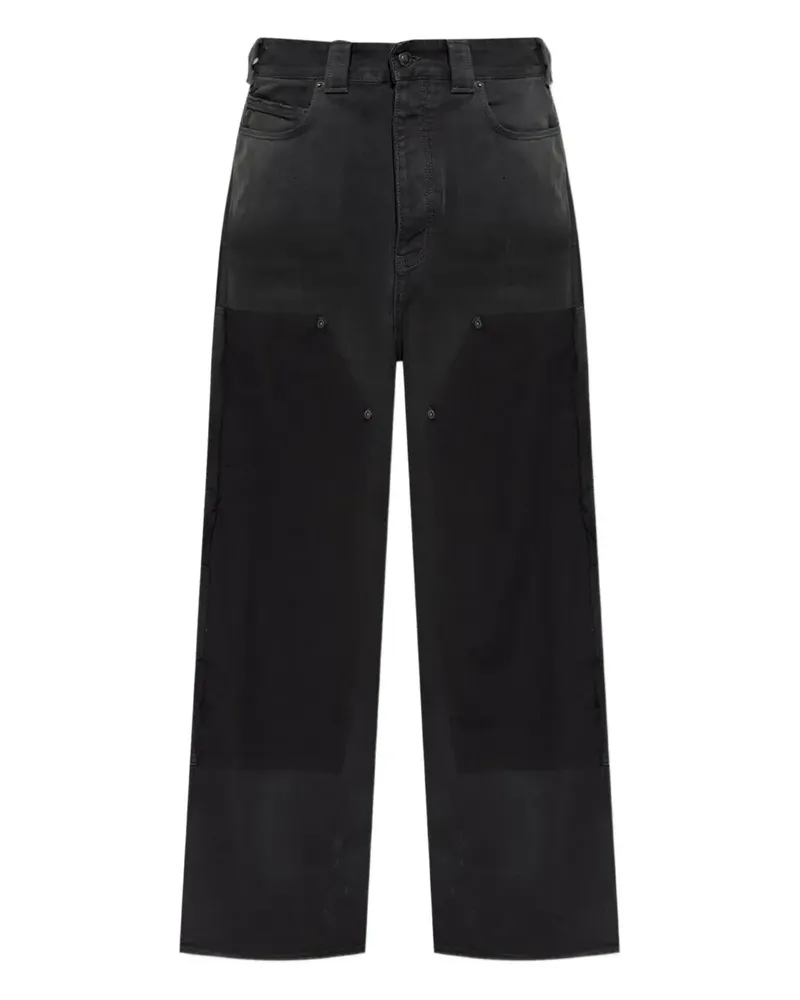 Balenciaga Jeans mit Kontrasteinsätzen - Schwarz Schwarz