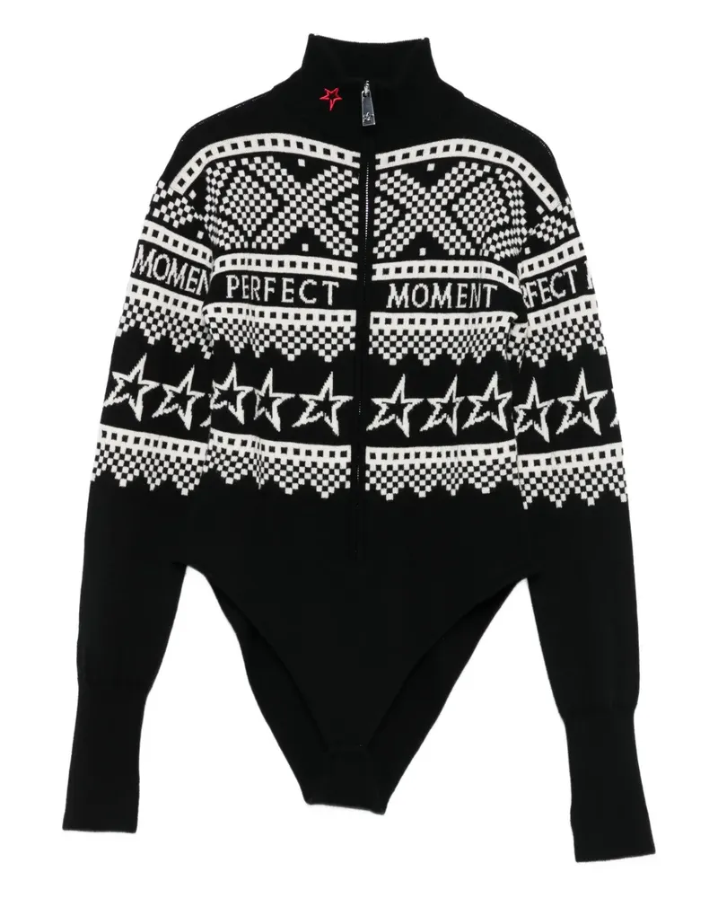 Perfect Moment Gestrickter Holiday Body - Schwarz Schwarz