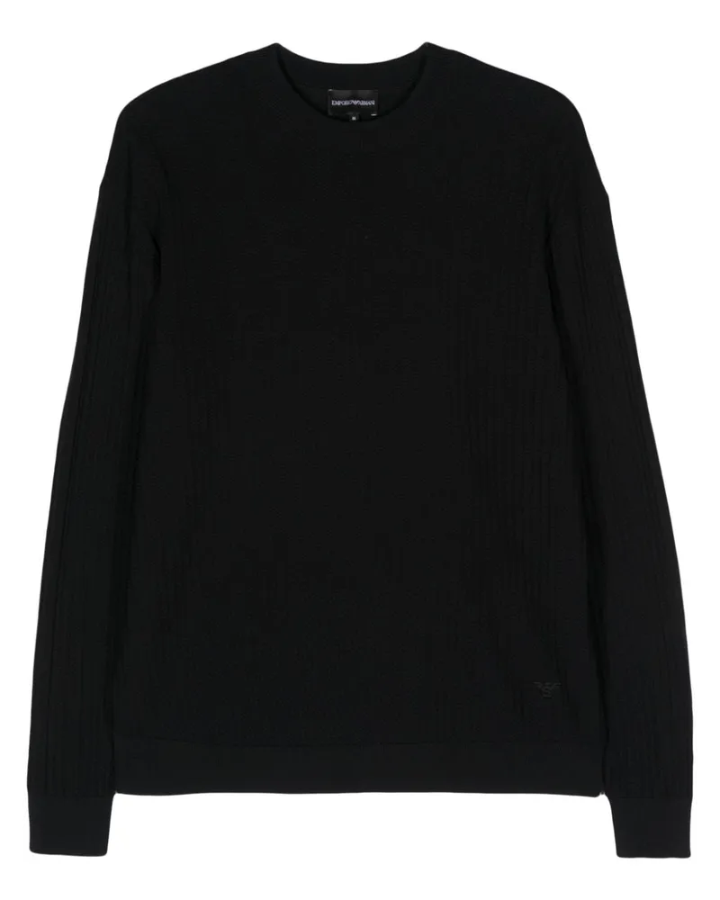 Emporio Armani Pullover mit Logo-Stickerei - Blau Blau
