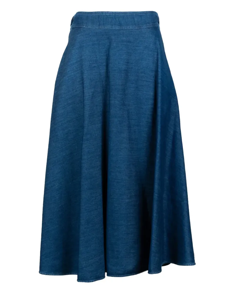 MARELLA elasticated-waistband midi skirt - Blau Blau