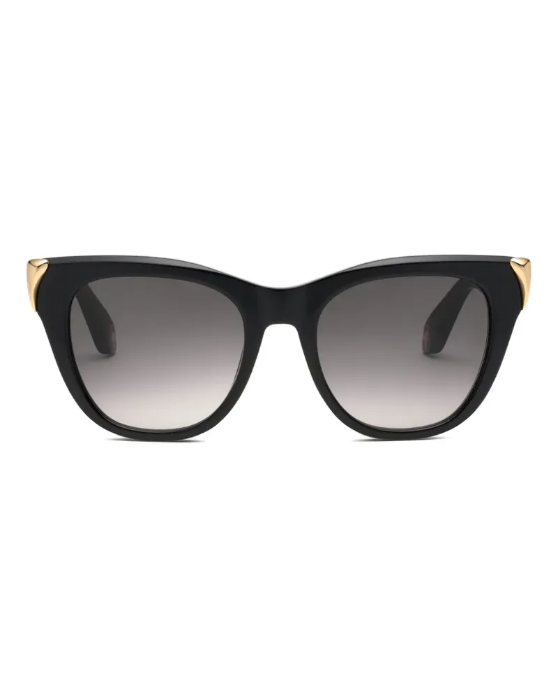 Roberto Cavalli Sonnenbrille mit Cat-Eye-Gestell - Schwarz Schwarz