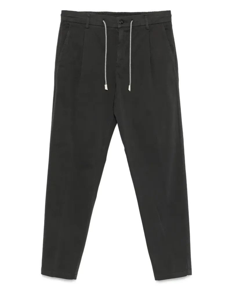 Eleventy Bundfaltenhose mit Kordelzug - Grau Grau