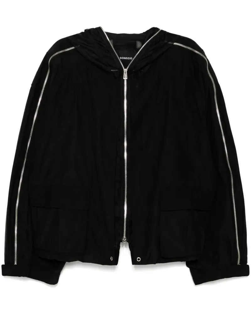 SONGZIO Parachute Jacke im Layering-Look - Schwarz Schwarz