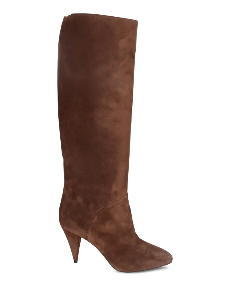 Casadei Wildlederstiefel mit spitzer Kappe - Braun Braun