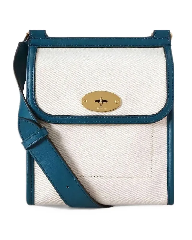 Mulberry small Antony postman's lock canvas shoulder bag - Weiß Weiß