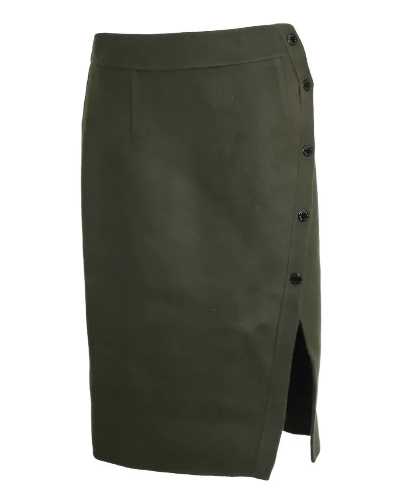 Sandro side-button pencil midi skirt - Grün Grün