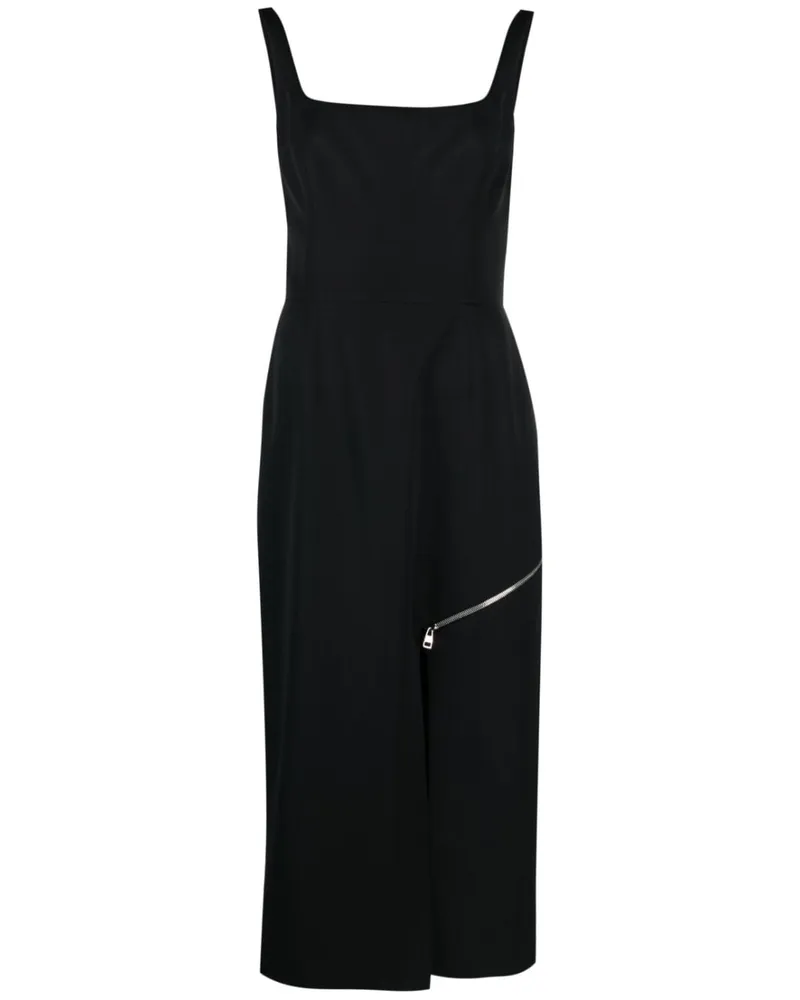 Alexander McQueen Minikleid mit Reißverschluss - Schwarz Schwarz