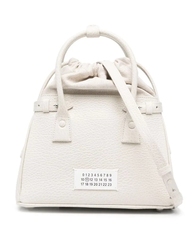 Maison Margiela Mini 5AC Handtasche mit Kordelzug - Nude Nude