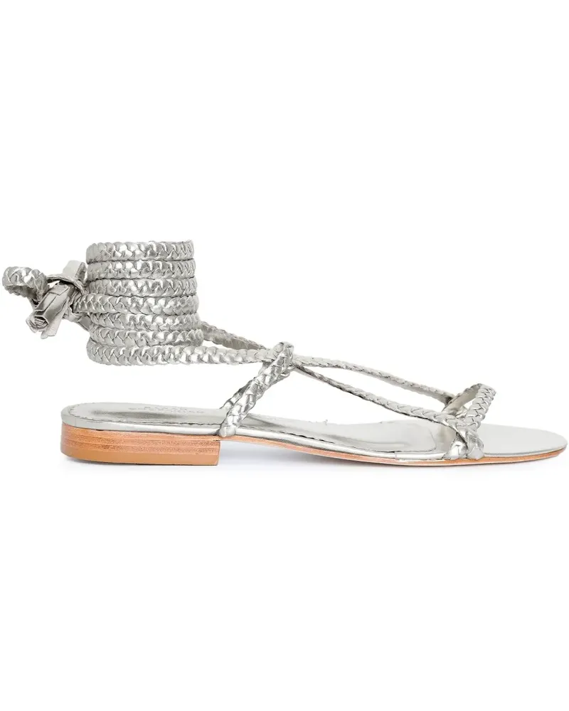 Sarah Chofakian Tresse Sandalen - Silber Silber