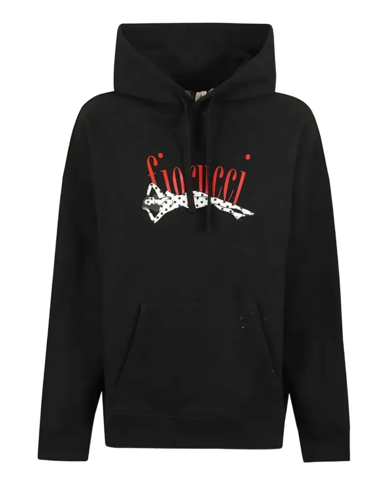 Fiorucci graphic-print hoodie - Schwarz Schwarz