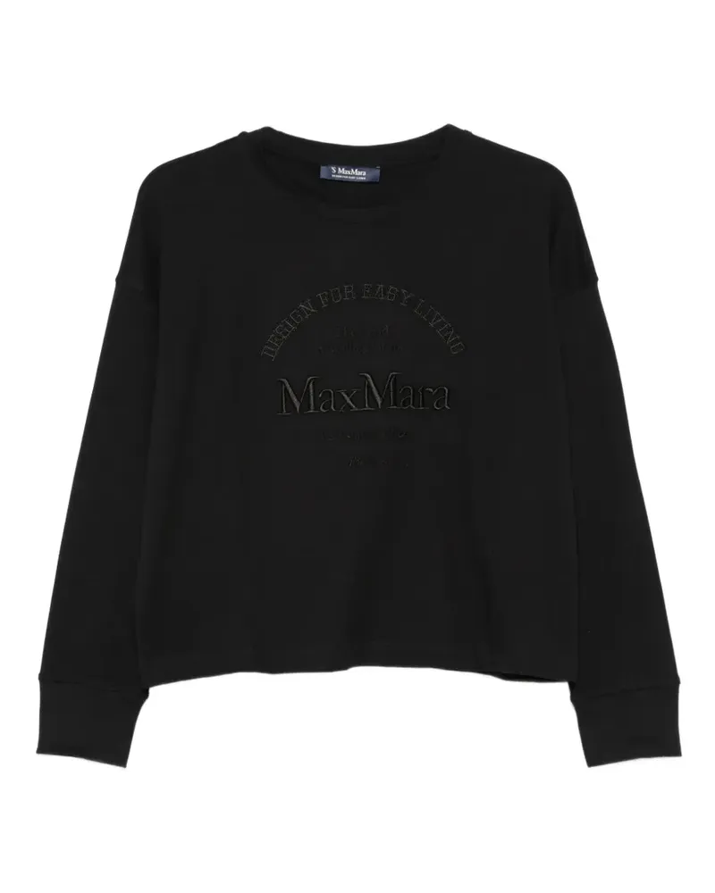 Max Mara Max Mara Rugiada logo sweatshirt - Schwarz Schwarz