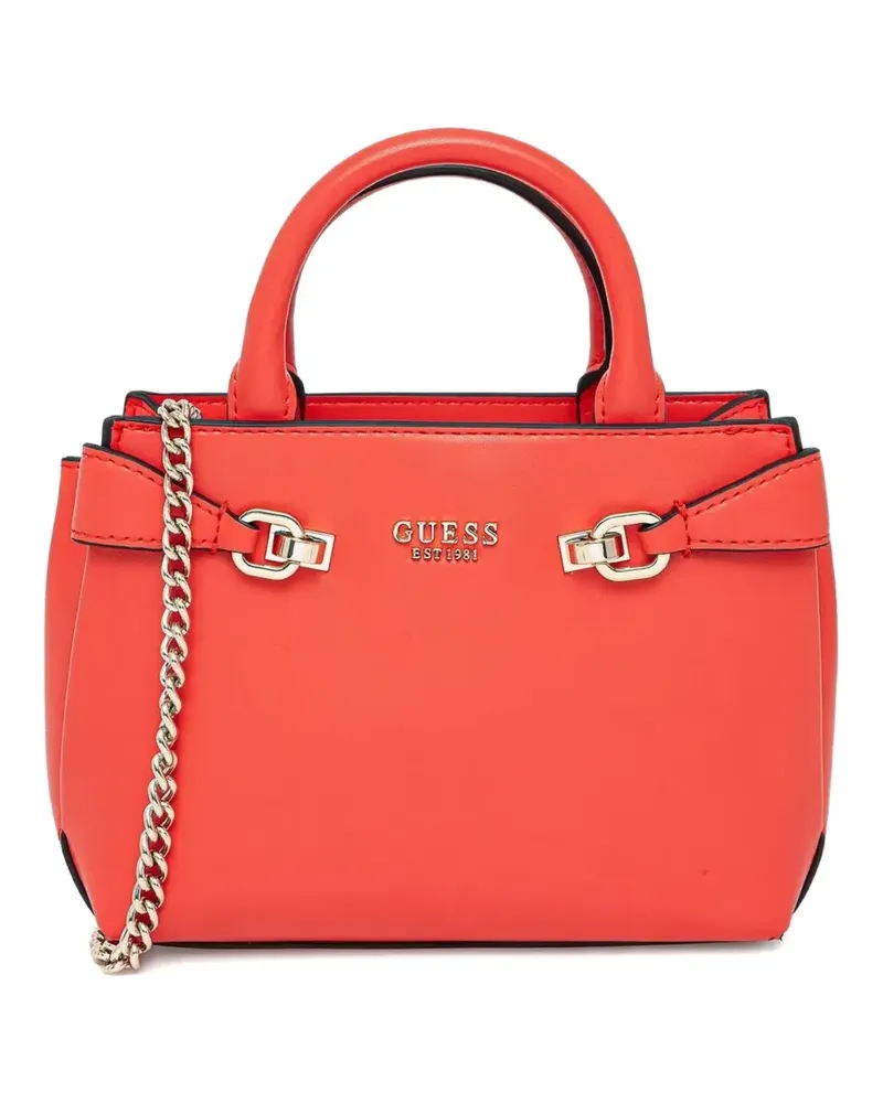 Guess Mini Handtasche mit Kettenriemen - Rot Rot