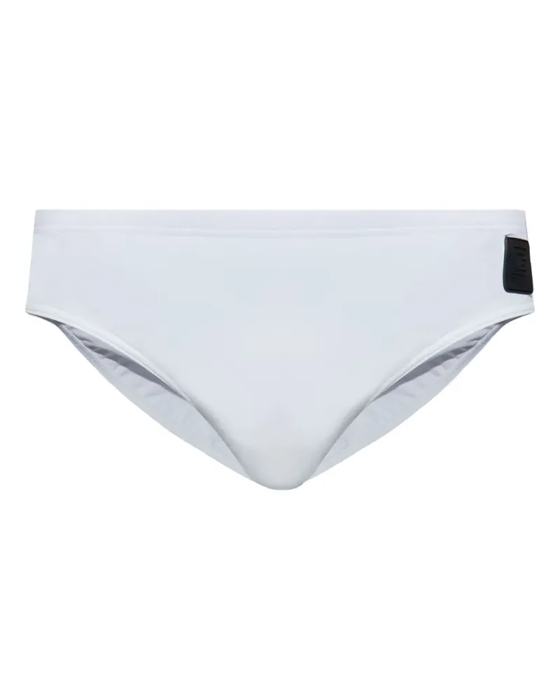 Balmain Badehose mit Logo-Applikation - Weiß Weiß