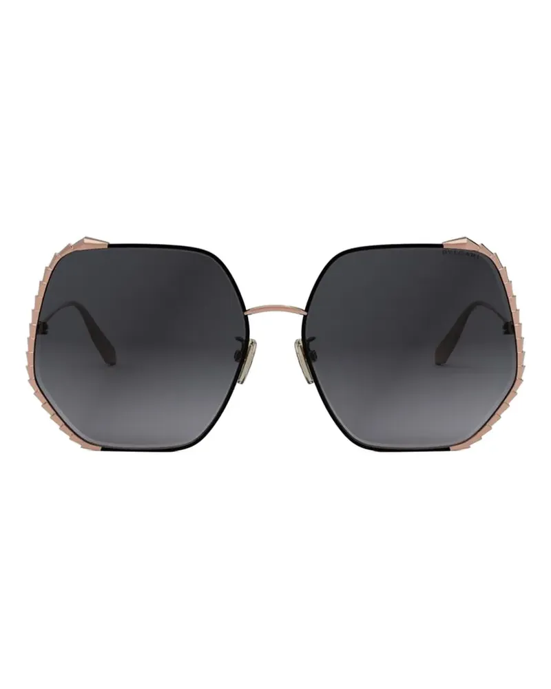 Bulgari Serpenti geometric-frame sunglasses - Rosa Rosa