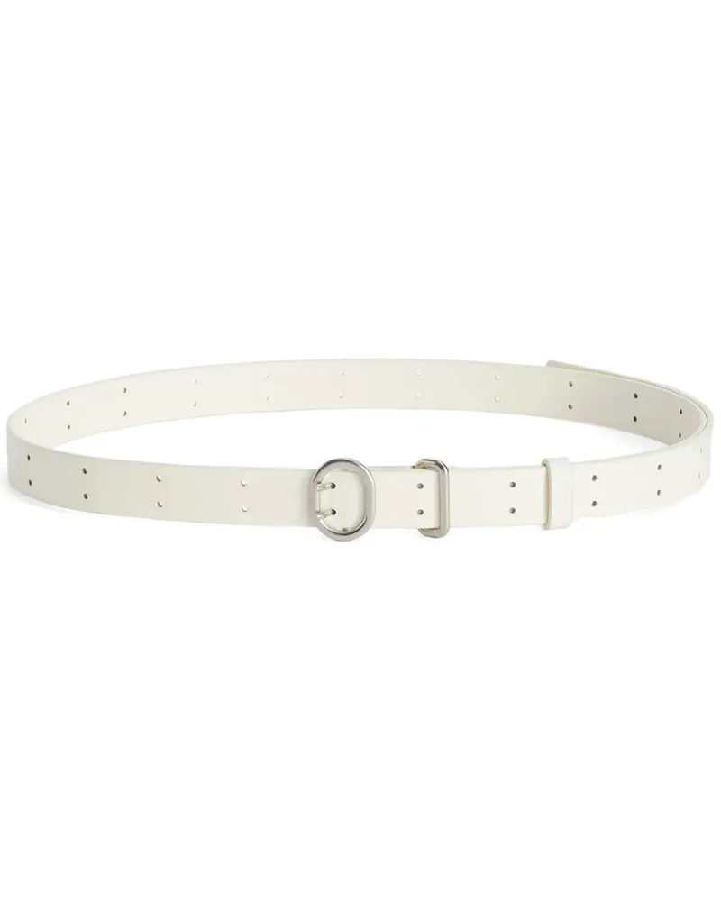 Jil Sander Gürtel aus Leder - Weiß Weiß