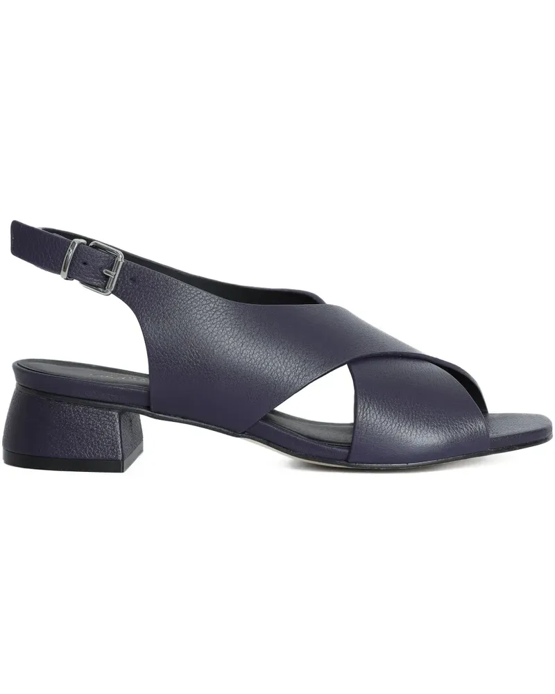 Sarah Chofakian Vanilla Latte Sandalen mit überkreuzten Riemen - Blau Blau