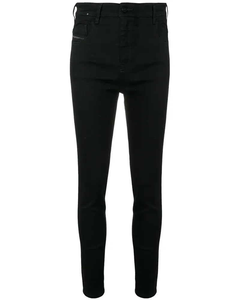 Diesel 1984 Slandy-High 069EF Skinny-Jeans - Schwarz Schwarz