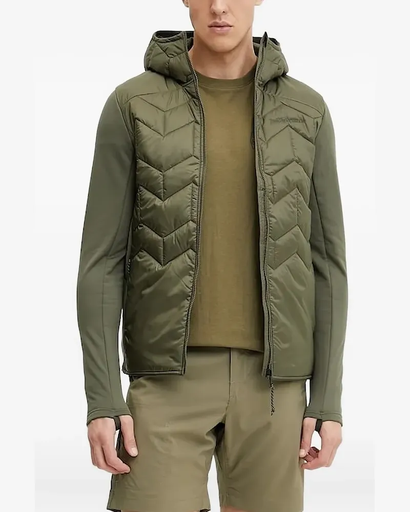 Peak Performance Wattierte Elevate Kapuzenjacke - Grün Grün
