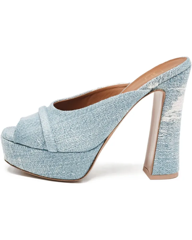 Malone Souliers Pre-owned Jeans-Mules mit Plateau 130mm - Blau Blau