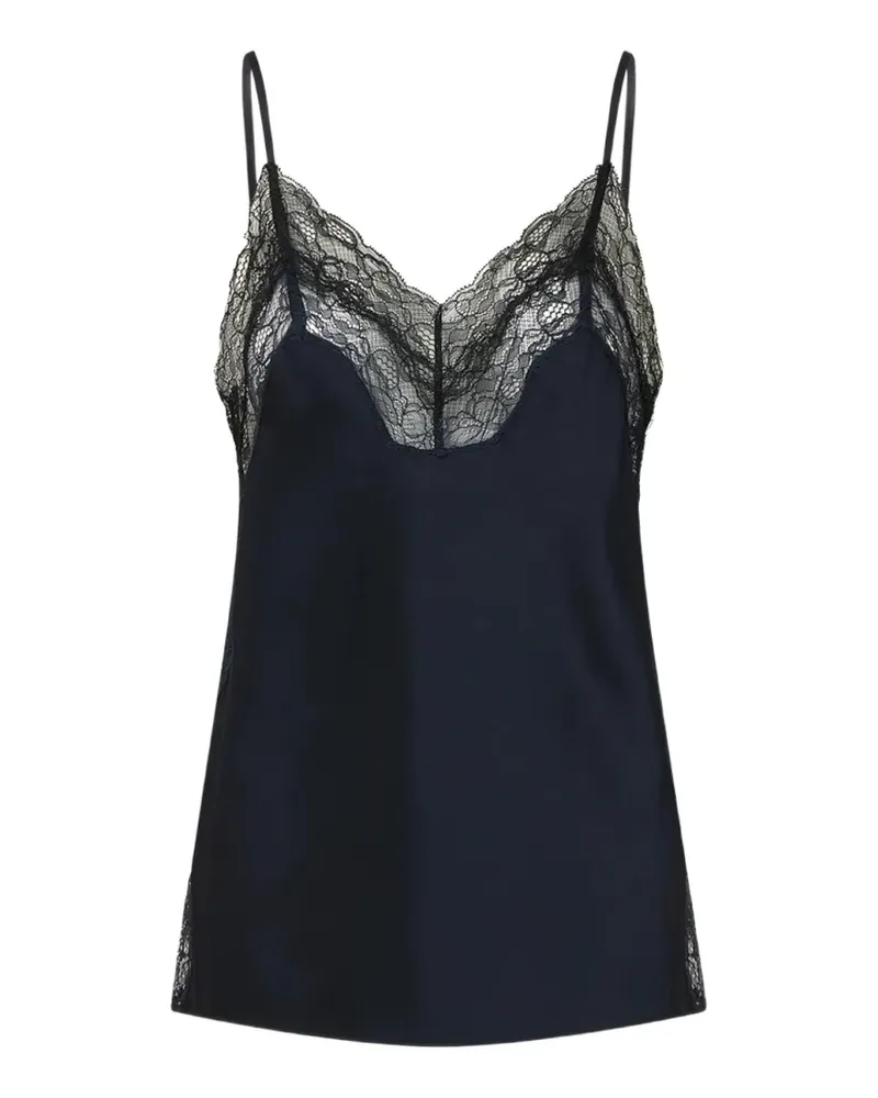 Veronica Beard Johanan lace-trim top - Blau Blau