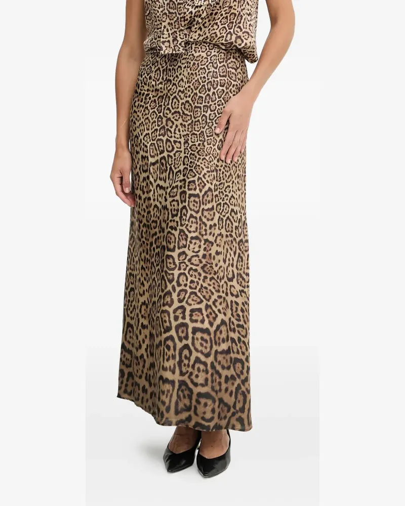 MARCIANO Los Angeles animal-print maxi skirt - Nude Nude