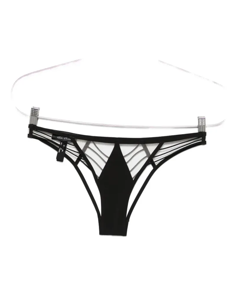 Rick Owens cut-out mesh-panel briefs - Schwarz Schwarz