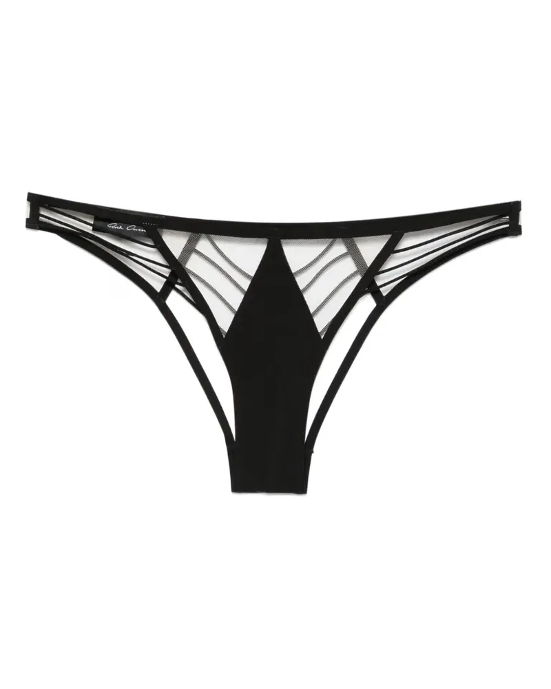 Rick Owens cut-out mesh-panel briefs - Schwarz Schwarz