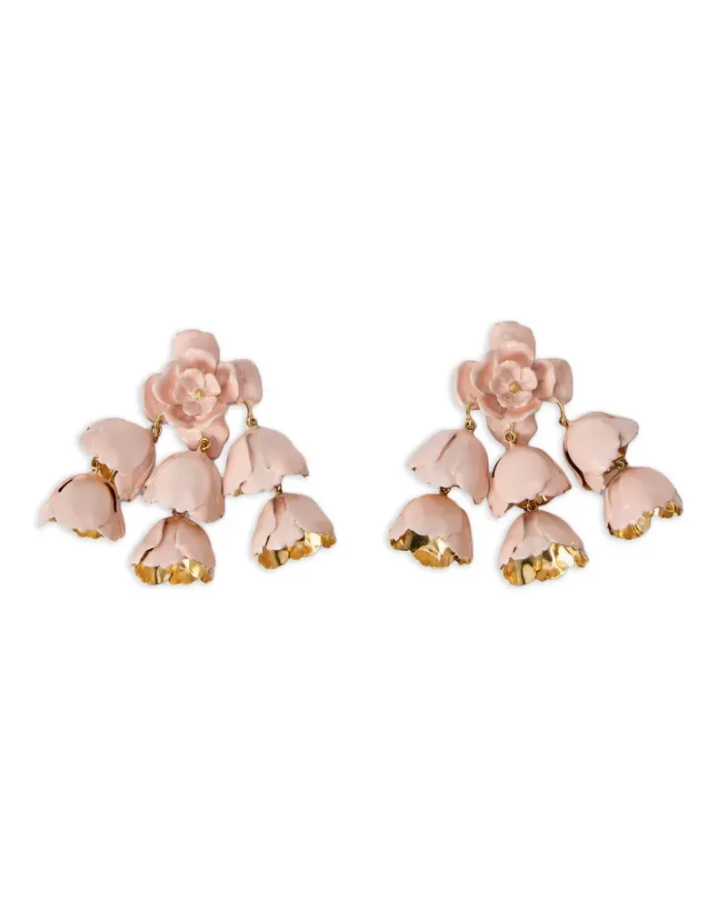 Chloé Hängeohrringe im Blumendesign - Rosa Rosa