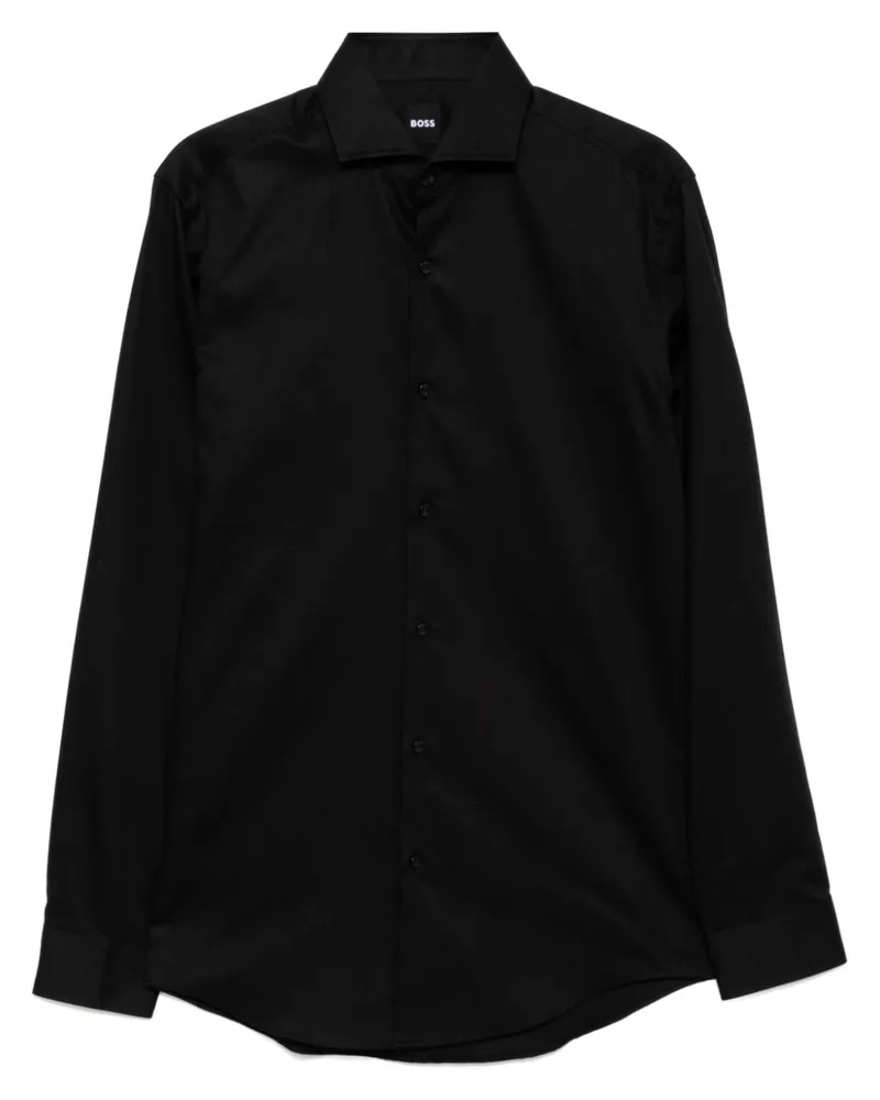 HUGO BOSS Langärmeliges Hemd - Schwarz Schwarz