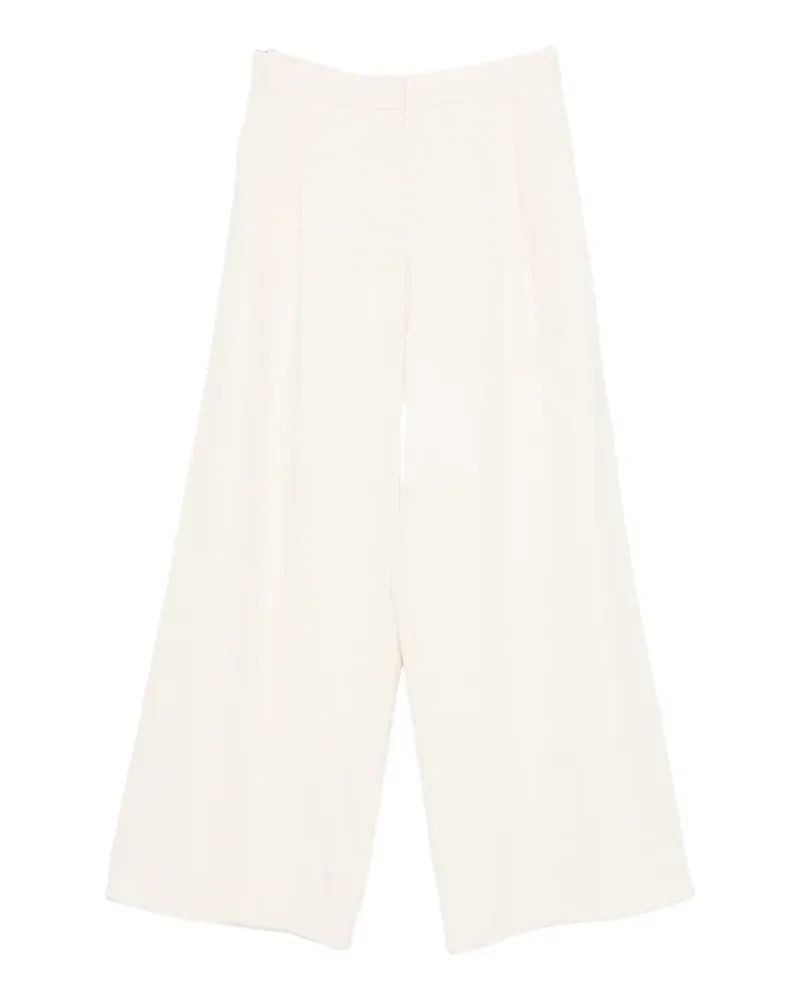 Dušan zip-fly wide-leg trousers - Nude Nude