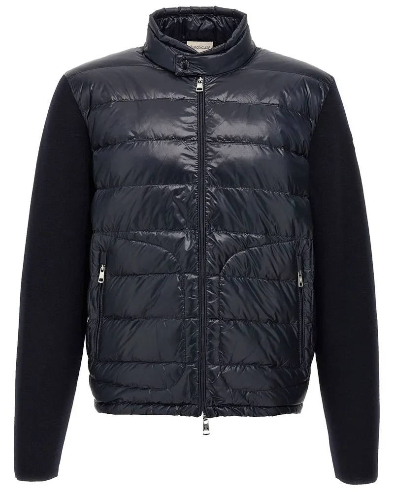 Moncler Gefütterte Jacke - Blau Blau