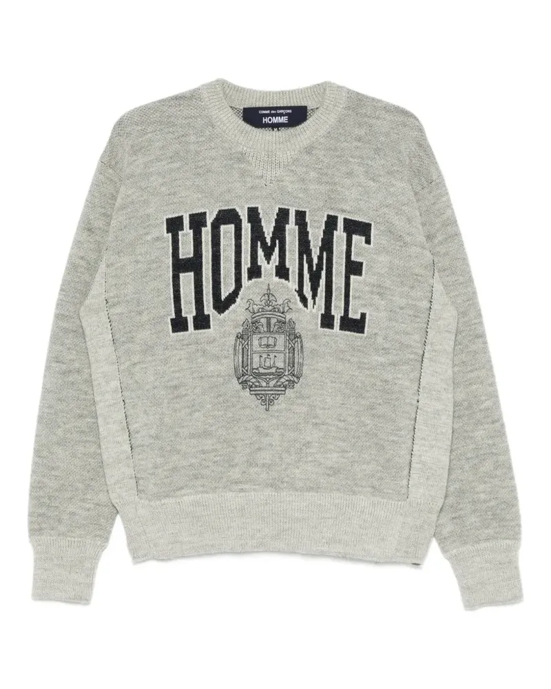 Comme des Garçons Pullover mit Wappen - Grau Grau
