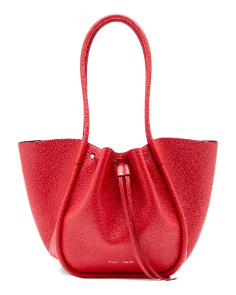 Proenza Schouler Großer Shopper mit Raffungen - Rot Rot