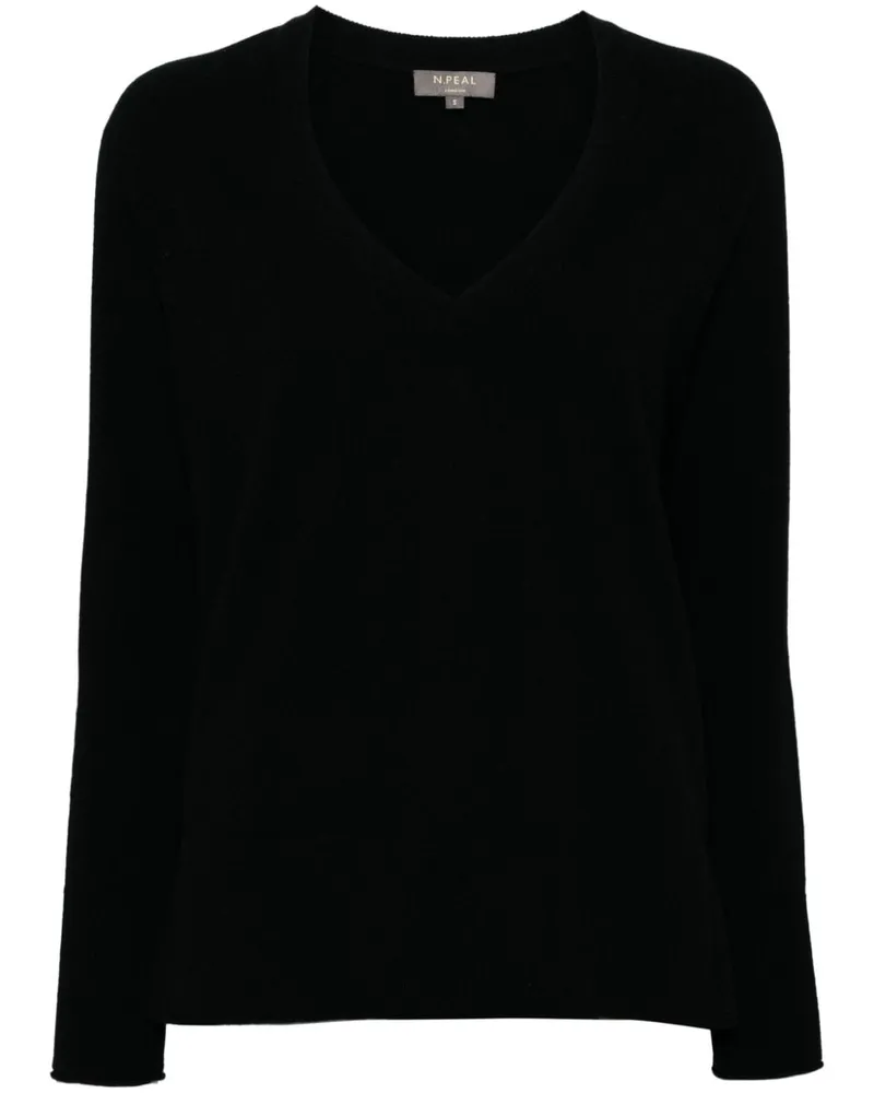 N.Peal Pullover aus Bio-Kaschmir - Schwarz Schwarz