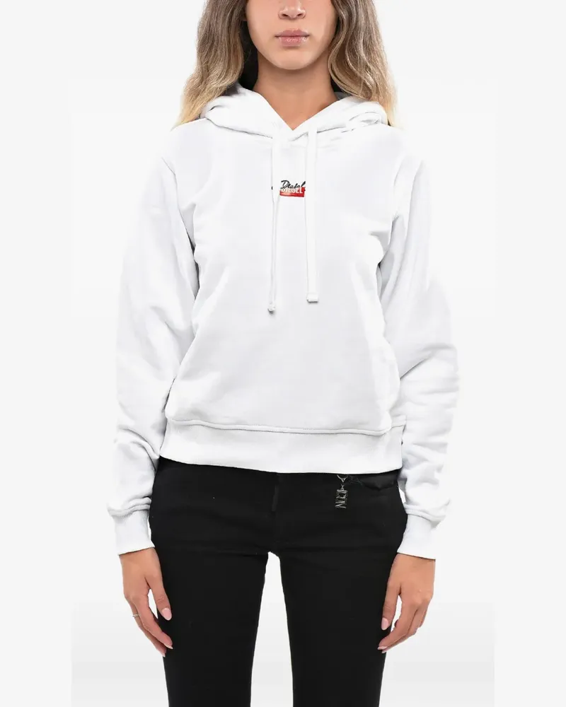 Diesel logo-print F-Reggy hoodie - Weiß Weiß