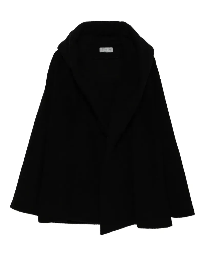 Yohji Yamamoto Wattierter Bouclé-Mantel - Schwarz Schwarz