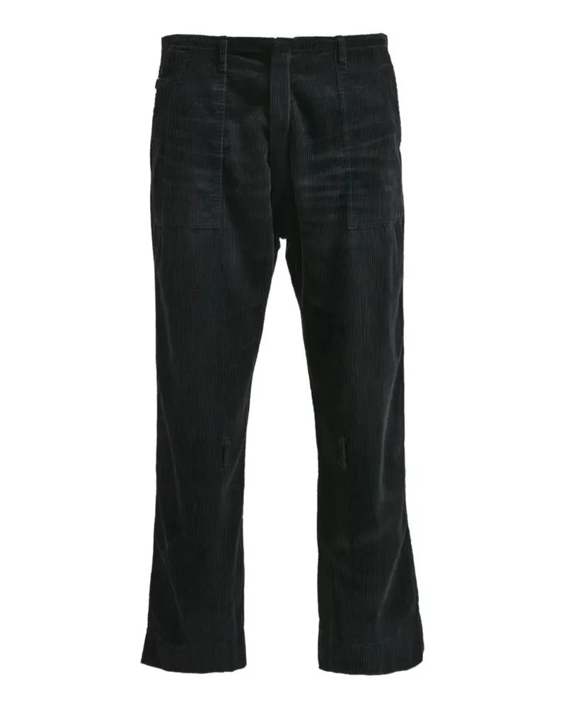 Neighborhood Phingerin corduroy straight trousers - Schwarz Schwarz
