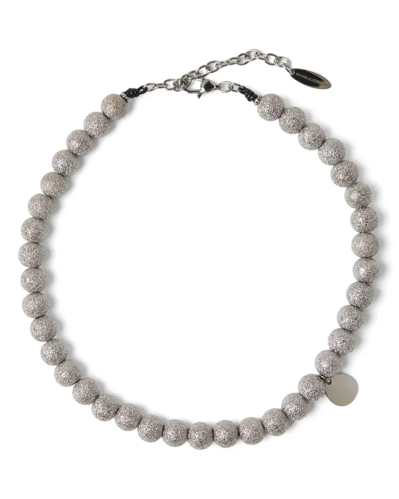 Brunello Cucinelli Choker mit Perlen - Silber Silber
