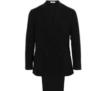 Doppelreihiger Anzug - Schwarz