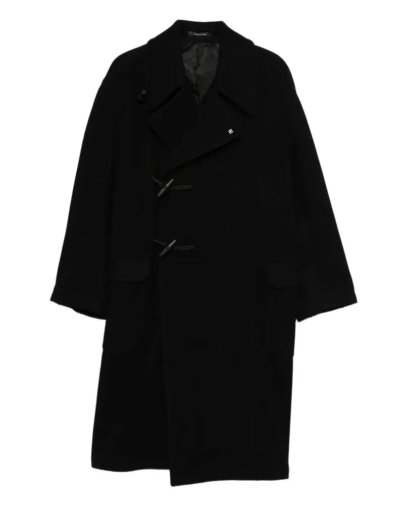 Tagliatore Wollmantel mit Knebelverschluss - Schwarz Schwarz