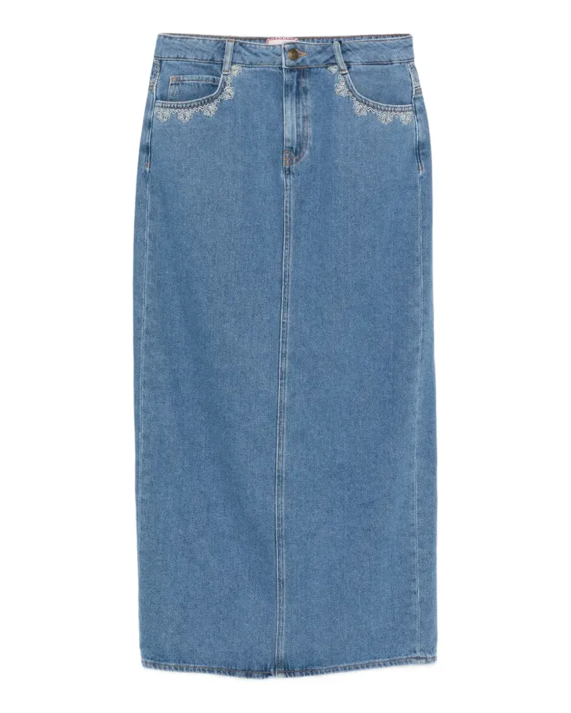 Pennyblack embroidered-detail maxi skirt - Blau Blau