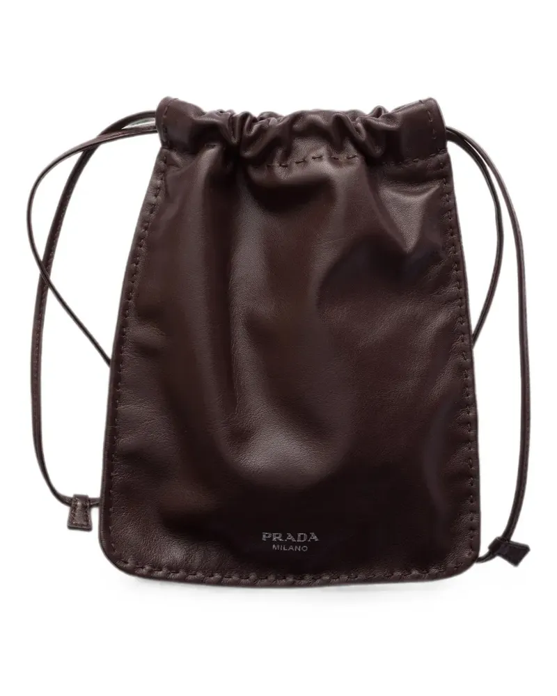 Prada Smartphone-Tasche aus Nappaleder - Braun Braun