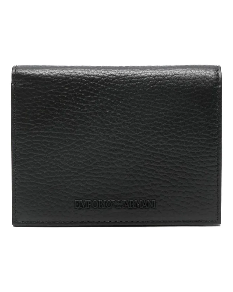 Emporio Armani Portemonnaie mit Logo - Schwarz Schwarz