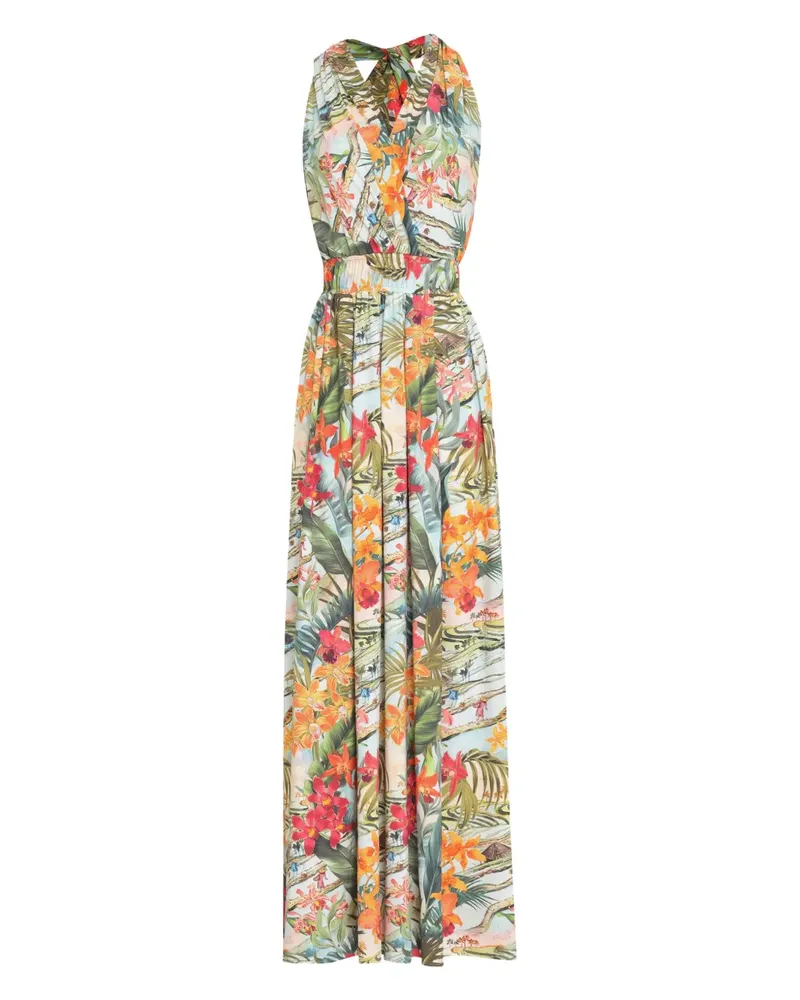 Lygia & Nanny Neckholder-Kleid mit Blumenprint - Grün Grün