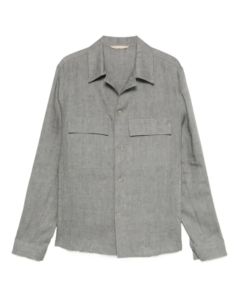 Briglia 1949 John flap-pocket shirt jacket - Grau Grau