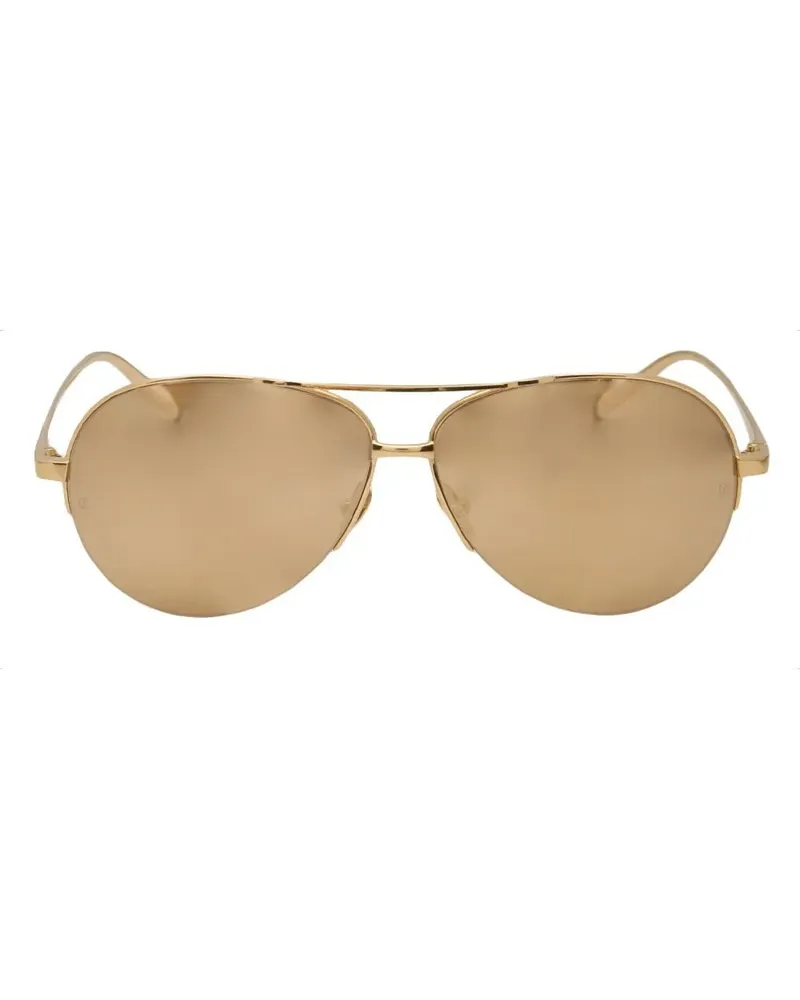 Linda Farrow 161' Sonnenbrille - Metallic Metallic