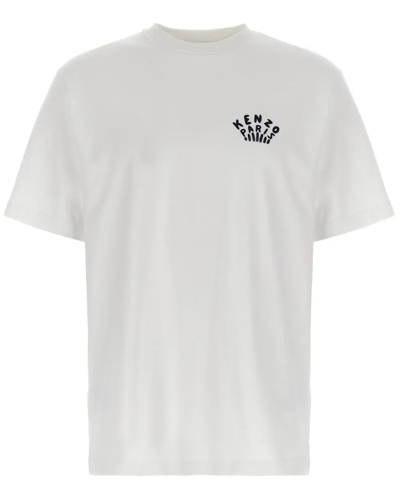 Kenzo T-Shirt mit Libellenstickerei - Weiß Weiß