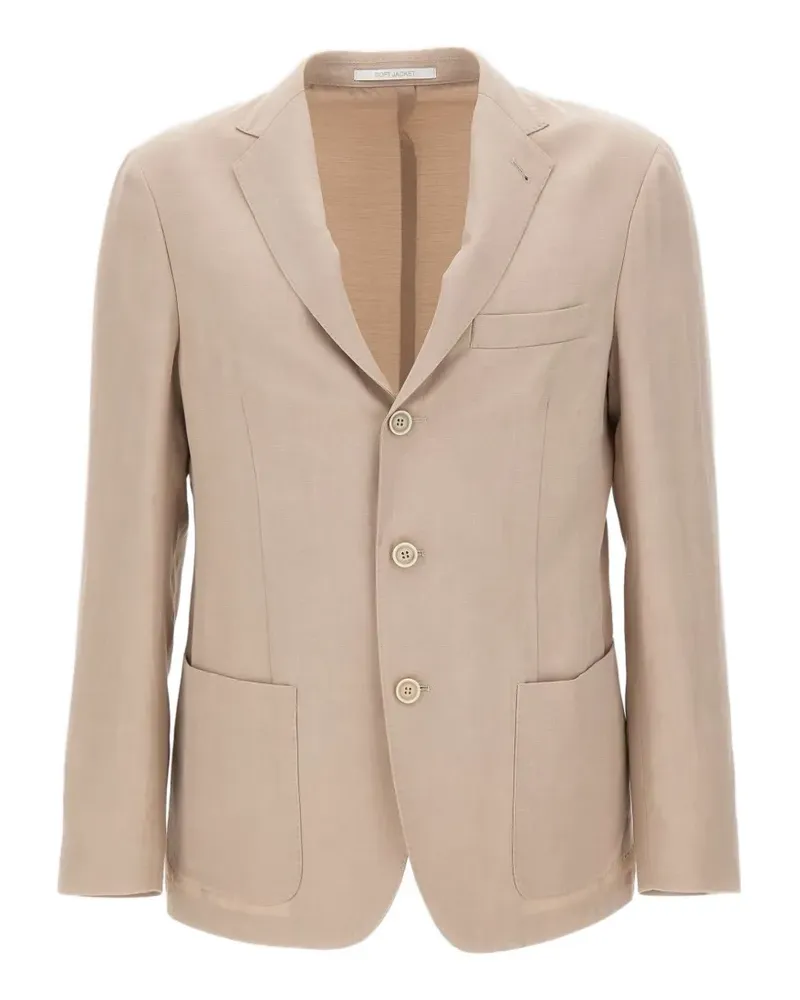 Eleventy buttoned patch-pockets blazer - Nude Nude