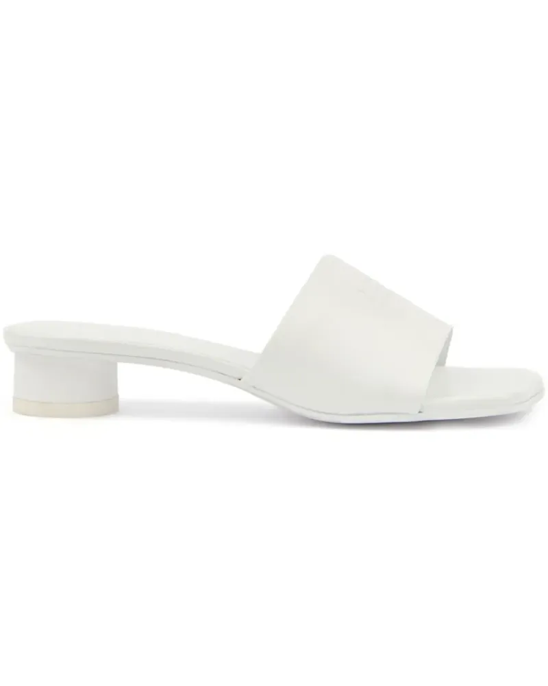 Maison Margiela Mules mit Nummern-Motiv - Weiß Weiß